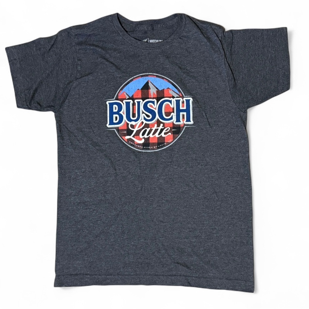 Busch Latte Graphic T-Shirt Sz M